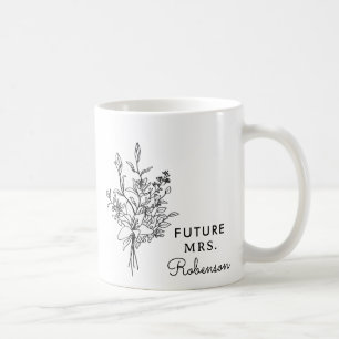 Personalized Future Mrs Custom Bride-to-Be Name Coffee Mug