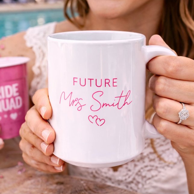 Personalized Future Mrs Engagement Gift  Coffee Mug (Creator Uploaded)