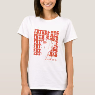 Personalized Future Mrs Last Name Bold Bride T-Shirt