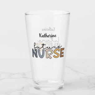 Personalized Future Nurse Nursing Student Gifts Glass