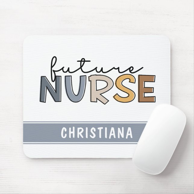Personalized Future Nurse | Nursing Student Gifts Mouse Pad (With Mouse)