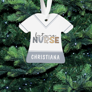 Personalized Future Nurse Nursing Student Gifts Ornament