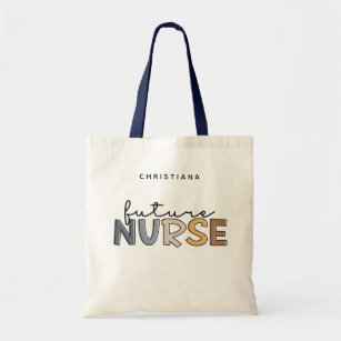 Personalized Future Nurse   Nursing Student Gifts Tote Bag