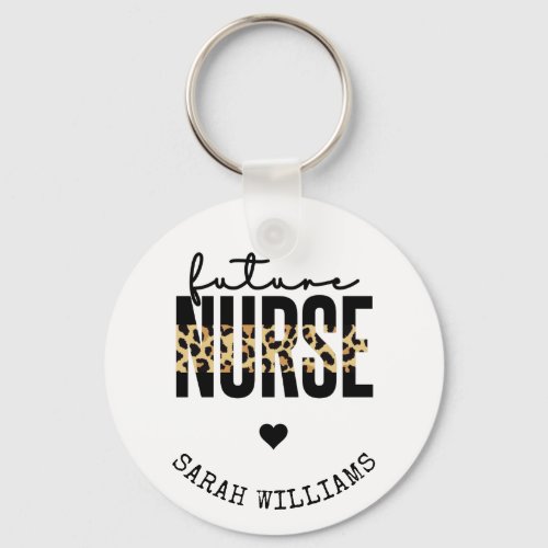 Personalized Future Nurse Student Nurse gifts Keychain