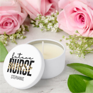 Personalized Future Nurse Student Nurse gifts Mini Candle Favors