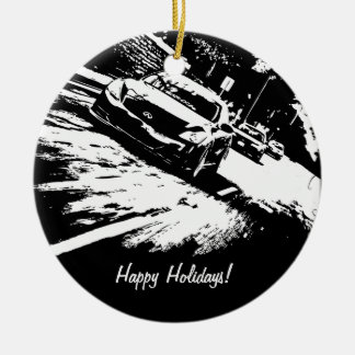 Personalized G37 Coupe Rolling shot xmas ornaments