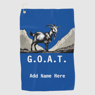 Personalized G.O.A.T. Golf Towel