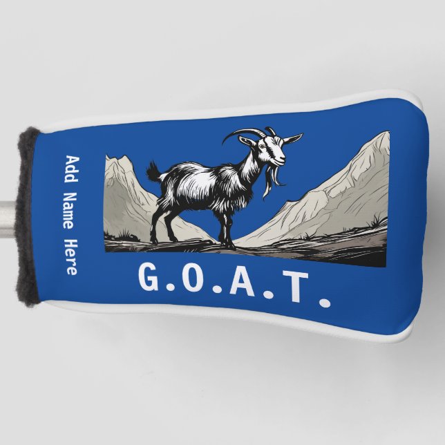 Personalized G.O.A.T. Putter Cover (Front)