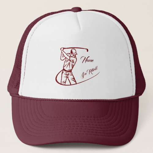 Personalized  Gag Gift for Golfers Trucker Hat