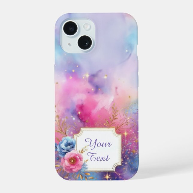 Personalized Galactic Bloom Iphone Case (Back)