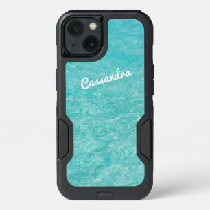 Personalized Galaxy 7 Edge Case Clear Blue Water