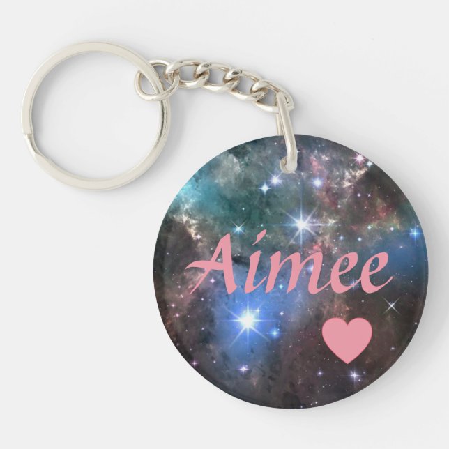 Personalized Galaxy Keychain (Front)