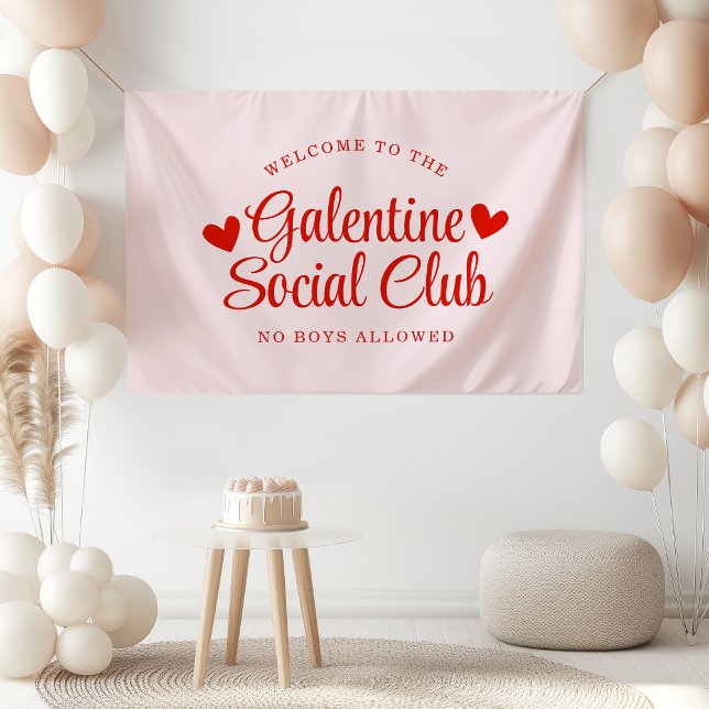 Personalized Galentine's Day Party Welcome Banner (Creator Uploaded)