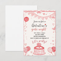 Personalized Galentines Girls Night Invitation