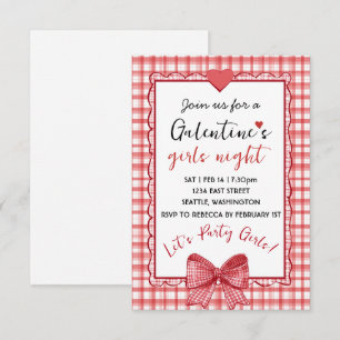 Personalized Galentines Girls Night Invitation