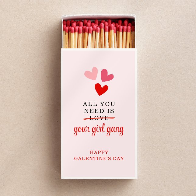 Personalized Galentine's Party Favor Gift for Her  Matchboxes (Creator Uploaded)