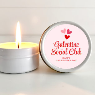 Personalized Galentine's Party Favor Gift for Her Mini Candle Favors