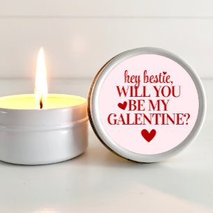 Personalized Galentine's Party Favor Gift for Her Mini Candle Favors