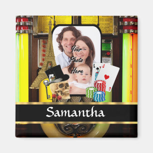 Personalized gambler magnet