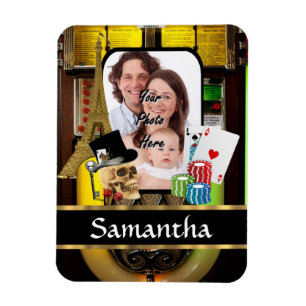 Personalized gambler magnet