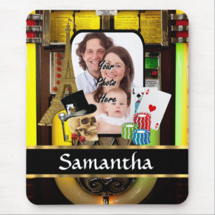 Personalized gambler mouse pad