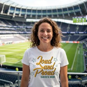 Personalized Game Day Loud Proud Green Number T-Shirt