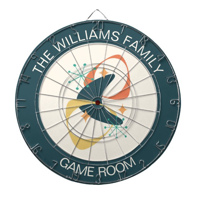 Personalized Game Room  Dart Board (Front)