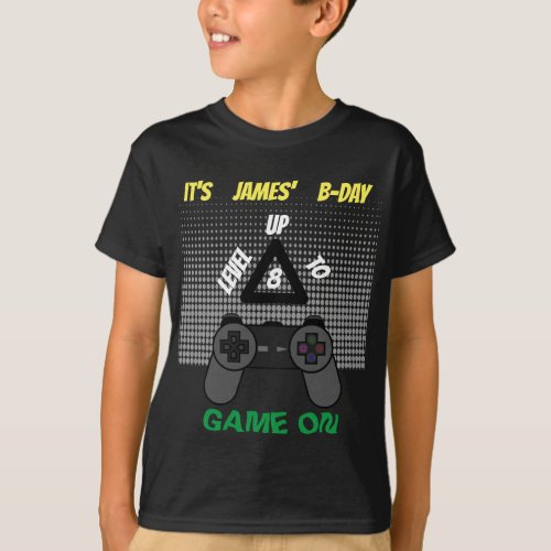 Personalized Gamer B_Day T_Shirt