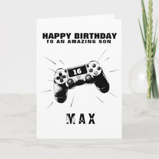 Personalized Gamer Birthday Card