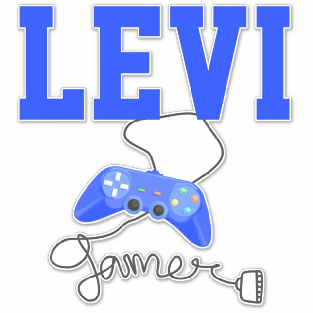 Personalized Gamer Sticker (Front)