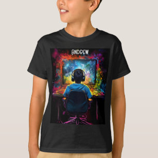 Personalized Gamers t-shirt for kids