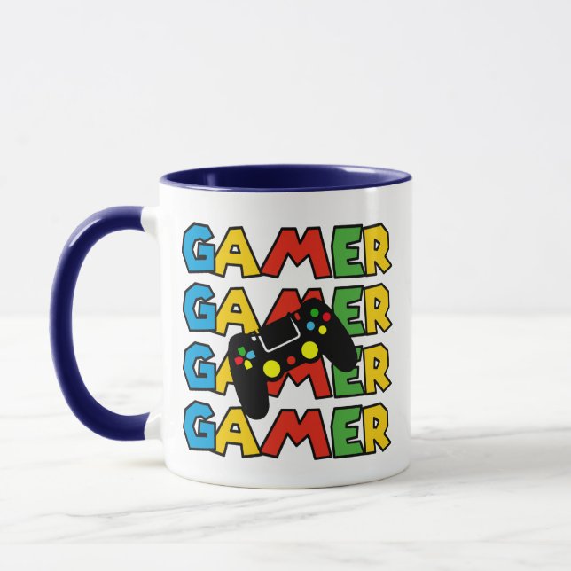 Personalized Gaming Mug - Retro Gamer Gift (Left)