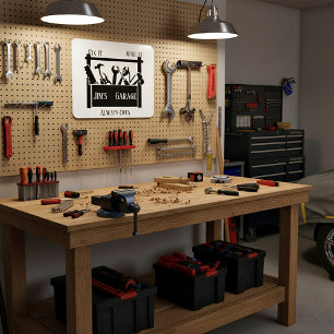 Personalized garage  door sign