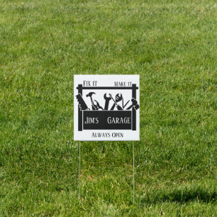 Personalized garage  sign