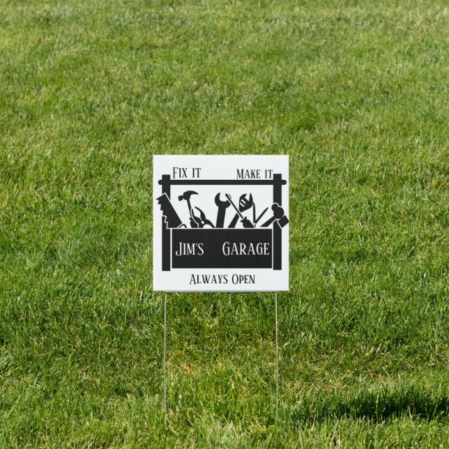 Personalized garage  sign (Insitu)