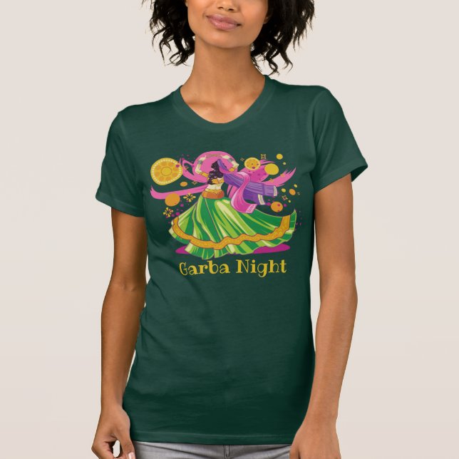 Personalized Garba Night Dancer T-Shirt (Front)