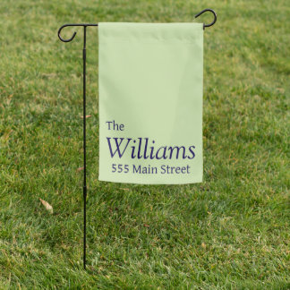 Personalized garden flag welcome simple