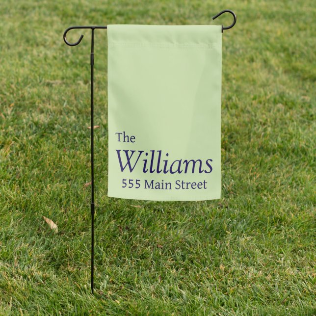 Personalized garden flag welcome simple  (In SItu)
