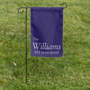 Personalized garden flag welcome simple