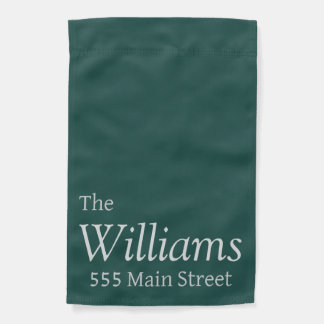 Personalized garden flag welcome simple