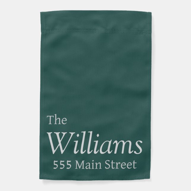 Personalized garden flag welcome simple  (Front)