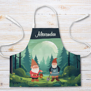 Personalized Garden Gnome Kids Apron