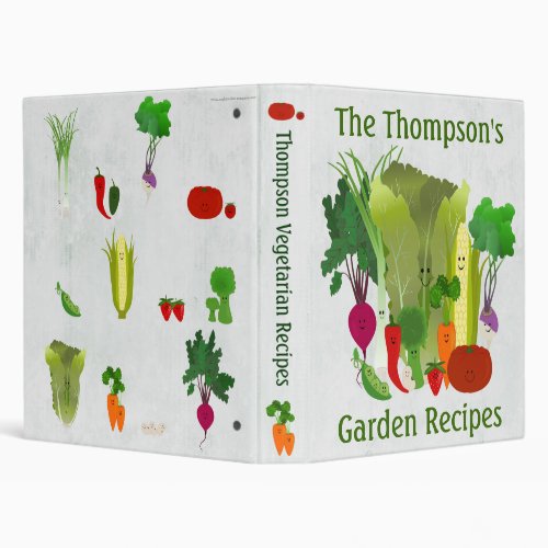 Personalized Garden Recipes Binder