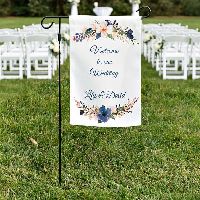 Personalized garden wedding flag (Creator Uploaded)
