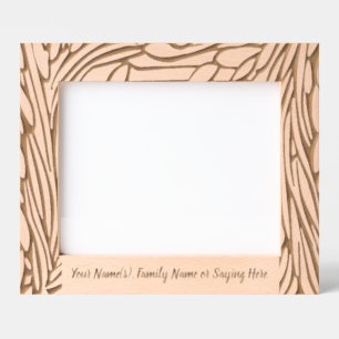 Personalized Garden Woodcut Engraved Frames