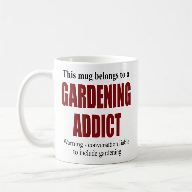 Personalized Gardener Gardening Gift Coffee Mug (Left)