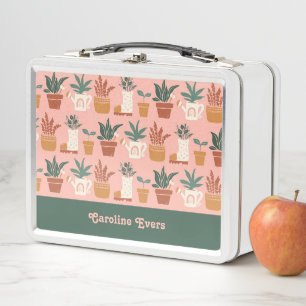 Personalized Gardener Gift Metal Lunch Box