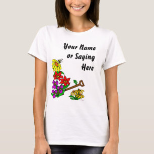Personalized Gardener Saying T-shirt