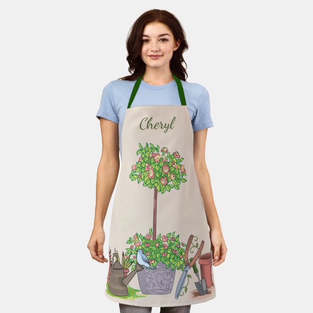 Personalized Gardening Apron (Worn)