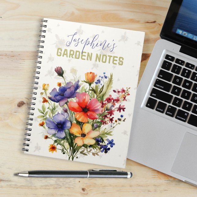 Personalized Gardening Floral Notebook (Creator Uploaded)